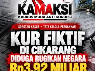 KUR Fiktif di Cikarang Diduga Rugikan Negara 3,92 Miliar, KAMAKSI Soroti Pengawasan dan Akuntabilitas Manajemen Bank BJB
